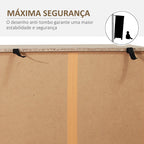 Cómoda com 5 Gavetas Estilo Retrô Móvel Auxiliar de Madeira para Sala de Estar Corredor 80x39,5x110 cm Madeira e Preto — foto 6