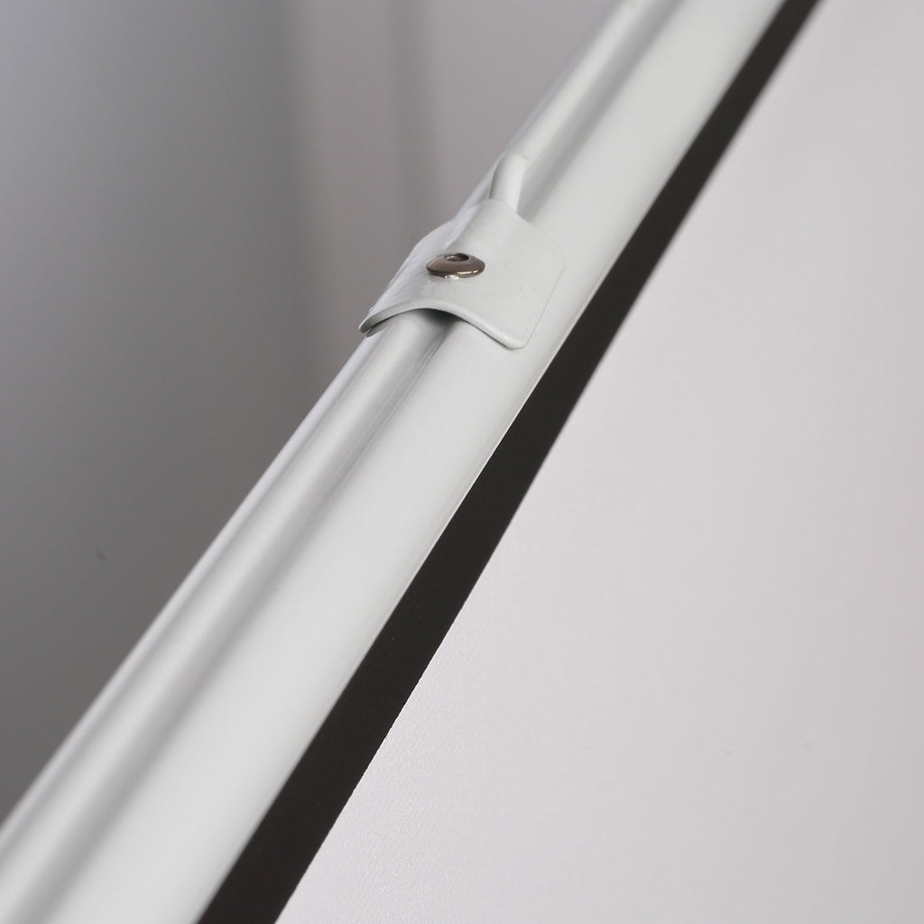 Ecrã de Projeção Manual com Suporte 100 Polegadas Ecrã de Projeção Portátil Formato 4:3 para Interior e Exterior Cinema em Casa Pátio 203x152 cm Branco — foto 8