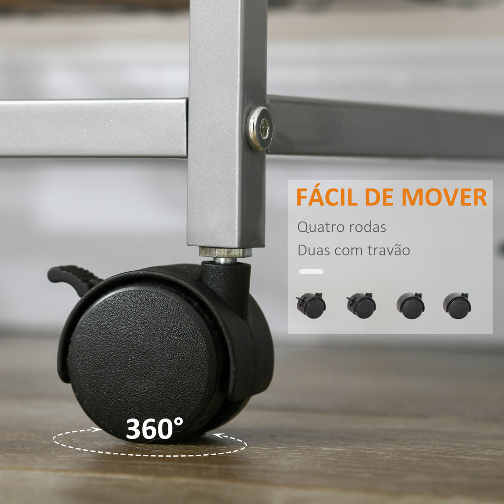 Carrinho de Cozinha Multifuncional com Rodas 5 Níveis Carrinho de Serviço da Cozinha Carrinho Auxiliar para Fruteira e Verdureiro 36,5x36,5x89cm Carga 20kg — foto 4