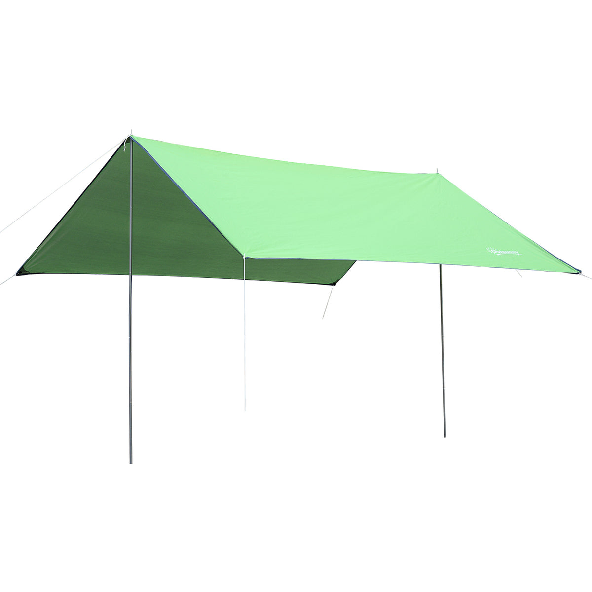 Abrigo de Campismo Portátil 300x292 cm Tenda de Campismo Impermeável com Proteção Solar para Praia Piquenique Exterior Verde — foto 1