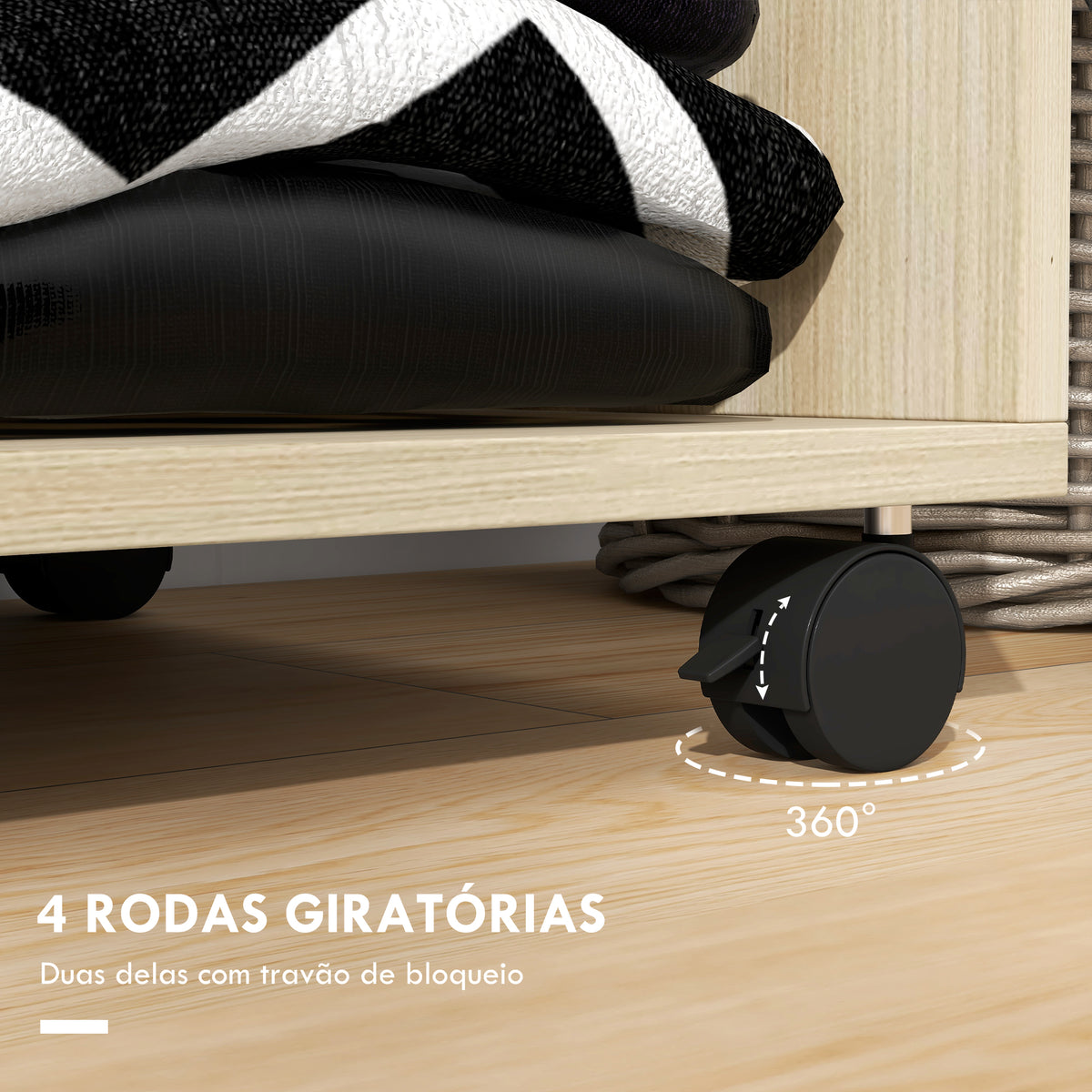 Roupeiro de Madeira Móvel Armário Roupeiro Aberto com Barra para Pendurar e Prateleiras Organizadoras para Dormitório 60x40x128 cm Madeira — foto 5
