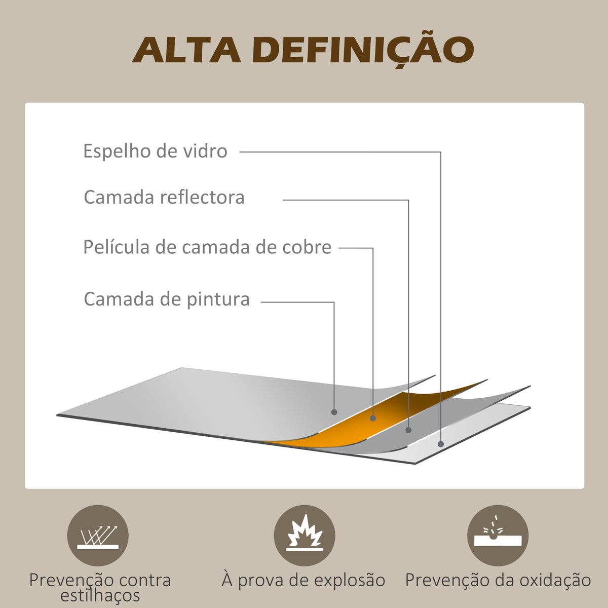 Espelho Decorativo de Parede Moderno Espelho de Parede 65x110 cm com Estrutura de Metal para Sala de Estar Corredor Entrada Preto — foto 5