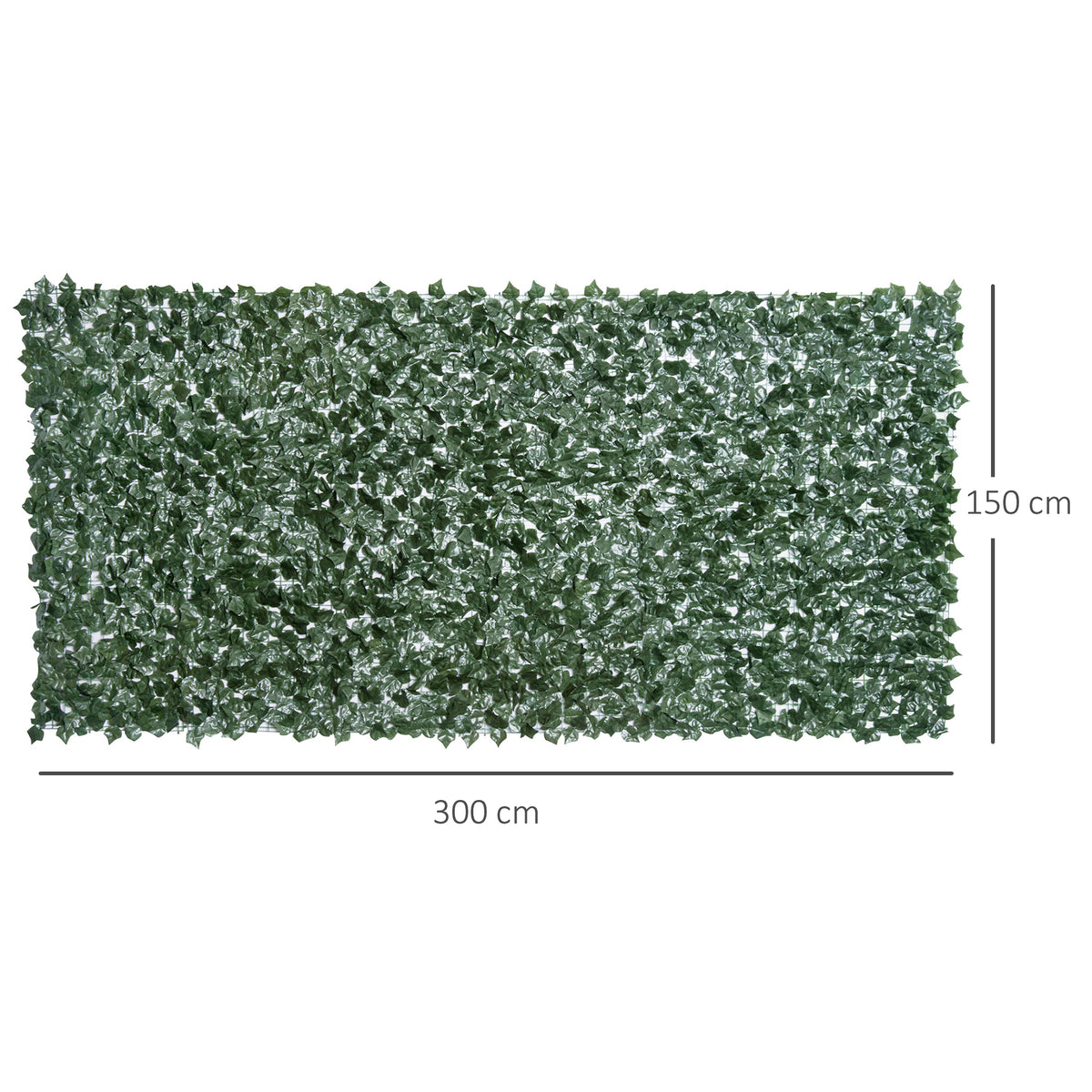 Vedação Artificial em Rolo 3,1,5m Vedação de Privacidade para Balcão Jardim Exterior Planta Decorativa de Parede PE Verde — foto 3