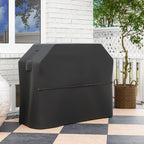 Capa para Barbecue Impermeável Capa Protetora para BBQ em Tecido Oxford 600D Anti-Vento Anti-Pó Anti-Humidade Anti-UV Capa de Barbecue com Fechos de Velcro 147x61x122 cm Preto — foto 2