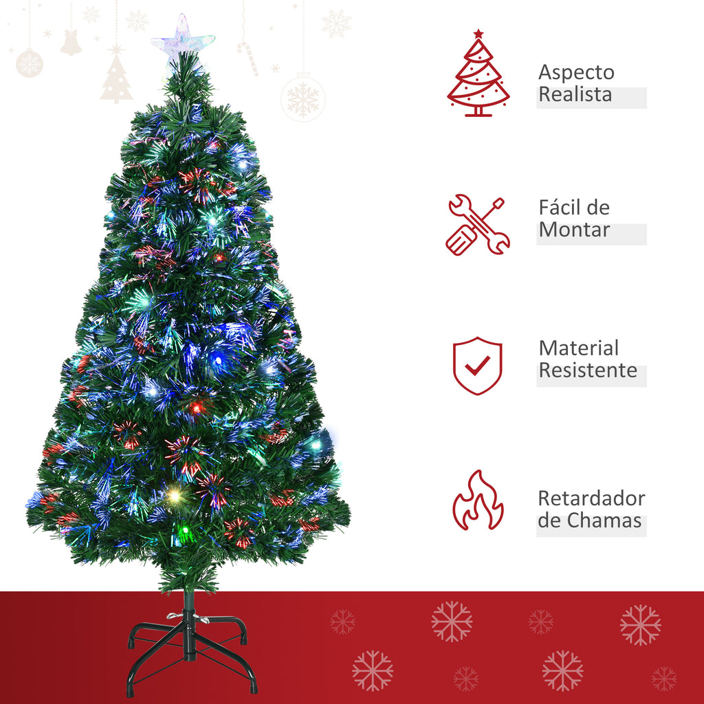 Árvore de Natal Artificial 90cm Árvore de Natal com 12 Luzes LED 3 Cores e 90 Ramos PVC Decoração de Natal Verde — foto 4