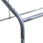 Galinheiro de Exterior Grande 3x6x2m Gaiola para 12-18 Galinhas de Aço Galvanizado com Teto de PE e Fechadura para Coelhos Prata — foto 9