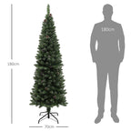 Árvore de Natal 180 cm Árvore de Natal Artificial com 618 Ramos e Suporte de Metal Árvore de Natal para Sala de Estar Interior Verde — foto 3