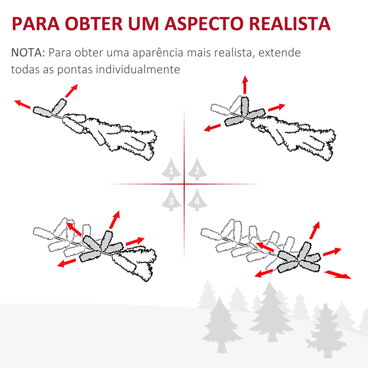 Árvore de Natal Artificial 150cm Ignífugo com 294 Pontas de Ramo PVC e Suporte de Plástico Decoração de Natal para Interiores Fácil de Montar Verde — foto 5