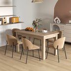 Mesa de Jantar Mesa Retangular para 6 Pessoas Mesa de Refeição com Bancada Laminada para Cozinha Sala 140x80x78 cm Madeira — foto 2