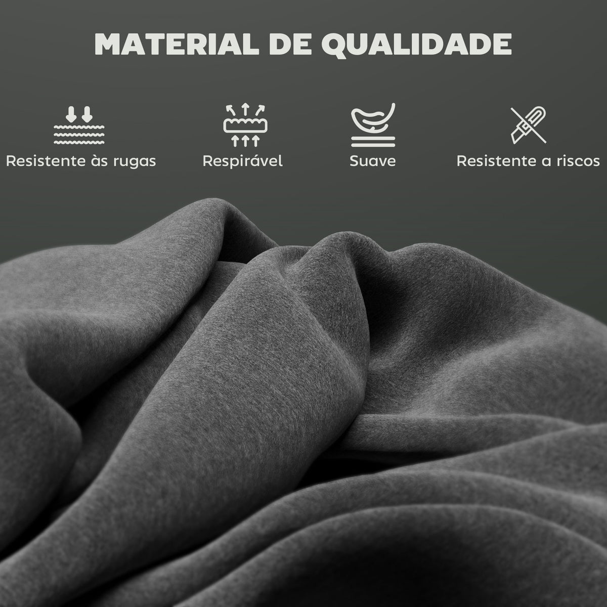 Conjunto de 2 Bancos de Bar Bancos Altos de Cozinha com Encosto e Apoio para os Pés Estofados em Veludo Estrutura de Aço Bancos Altos Modernos para Sala de Jantar Balcão 41x52x97 cm Cinza — foto 4