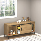 Ferragens para Porta Corredeira 200cm Kit de Acessórios para Porta Corredeira de Madeira com 2 Trilhos de Aço Carga Máxima 20 kg Preto — foto 2