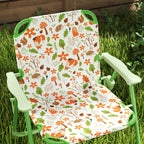 Conjunto de Mesa e Cadeiras para Crianças de Jardim Mesa Infantil com Cadeiras Dobráveis Chapéu de Sol Ajustável e Desenho de Raposas para Pátio Piquenique Verde — foto 8