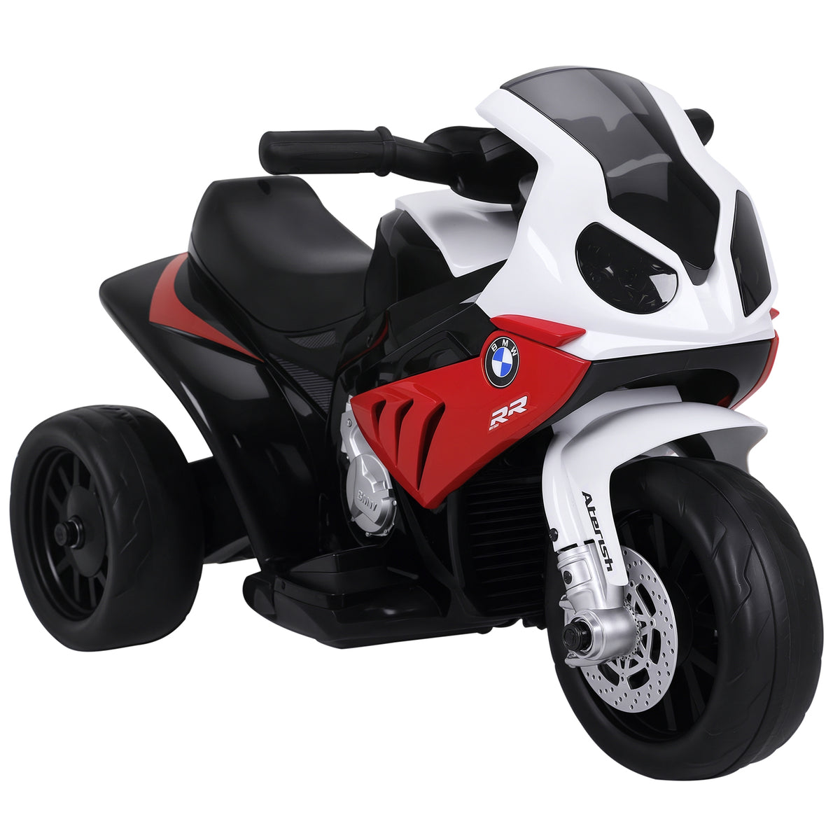 Mota Elétrica BMW para Crianças entre 18-36 Meses 6V com Faróis Música e Velocidade Máx. de 2,5 km/h 66x37x44 cm Vermelho — foto 1