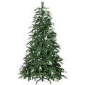 Árvore de Natal Artificial 180 cm Ramos Realistas com Efeito Neve Árvore de Natal com Suporte em Aço Base Dobrável Montagem Rápida Decoração de Natal para Casa Festa Verde — foto 1