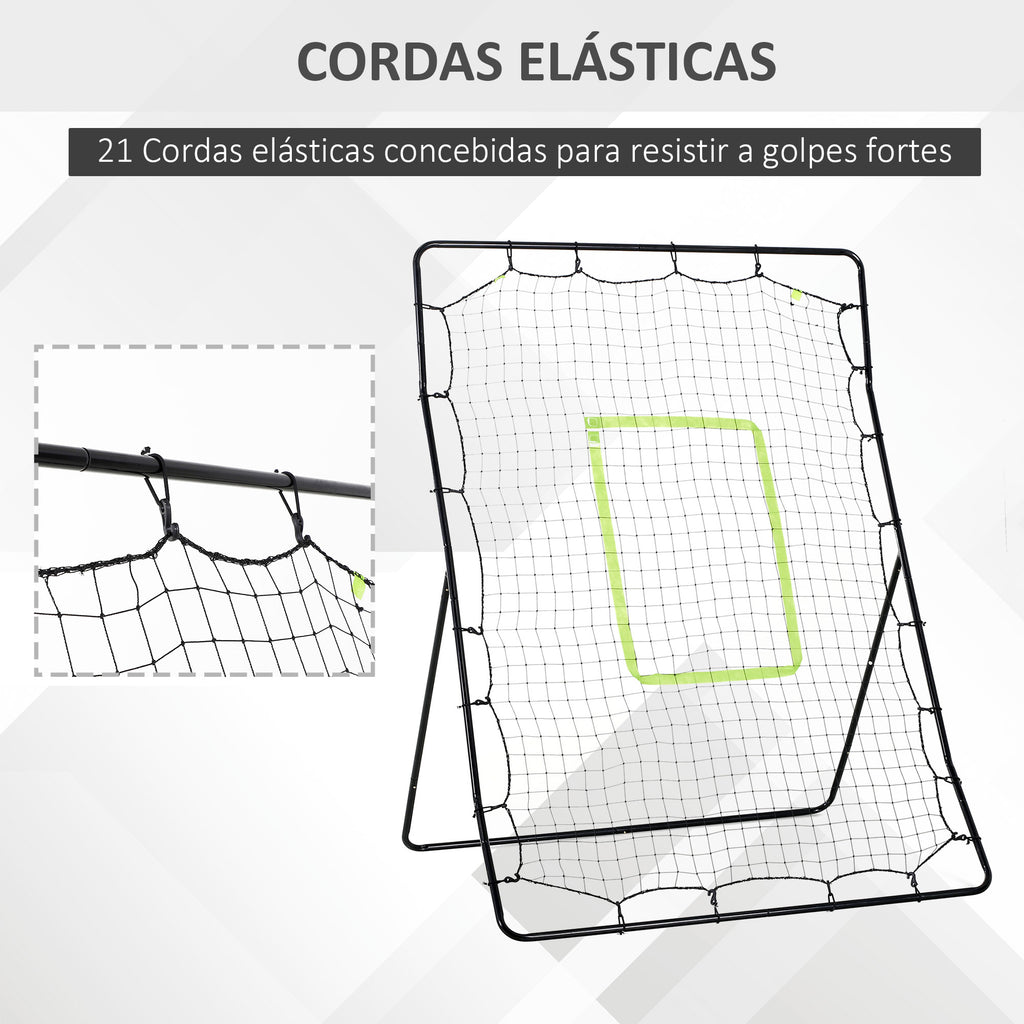Rede de Beisebol Rede para Prática de Beisebol e Softbol com Estrutura Metálica e Ganchos para Treino de Futbol Ténis 123x90x174 cm Preto — foto 6