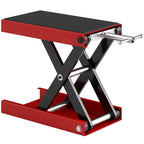 Plataforma de Elevação Tipo Tesoura com Altura Ajustável Carga 500kg 41,5x23,5x10-37cm Preto e Vermelho — foto 1