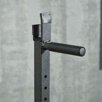 Suporte para Barras de Pesos Multifuncional com Largura e Altura Ajustáveis Suporte de Musculação com Estrutura de Aço Carga 200 kg para Treino em Casa Ginásio 60-87x65x121-158 cm Preto — foto 7