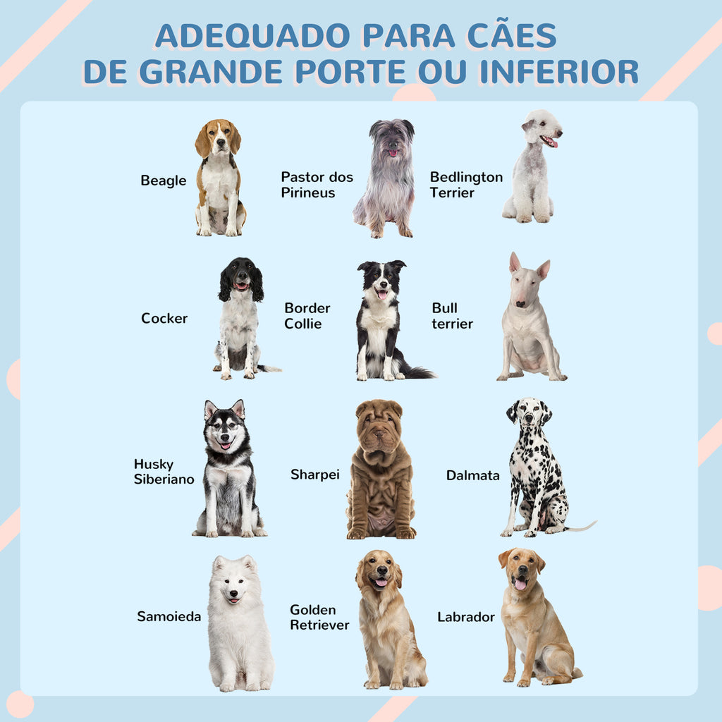 Casa para Cães 84,2x98,2x82 cm Casa para Cães com Janelas e Teto com Imitação de Telhas Casota para Cães Cinza — foto 7