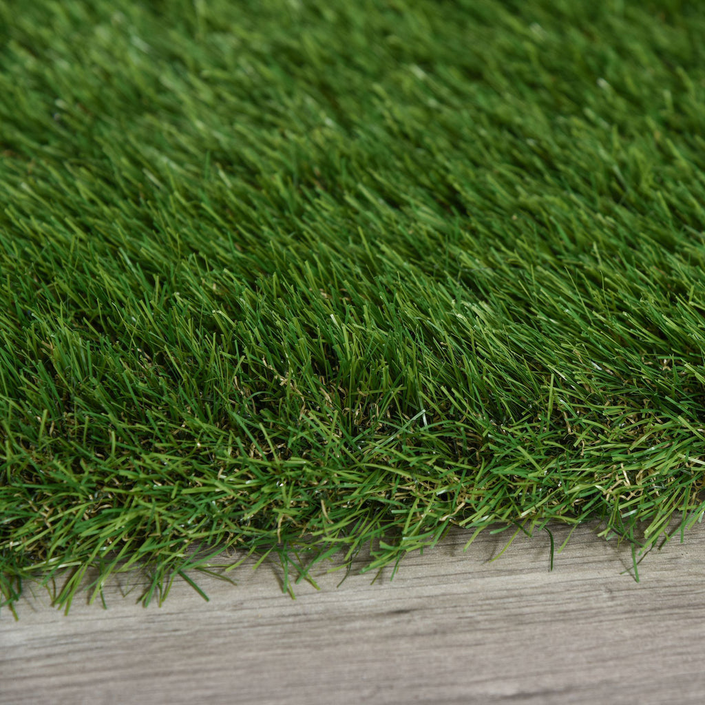 Relva Artificial 40 mm Rolo de Relva Artificial de 1x4 m Realista com Orifícios de Drenagem para Varanda Jardim Pátio Verde — foto 7