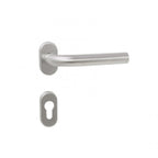 Puxador Porta C/Entrada Cilindro Inox — foto 1