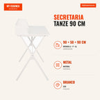 Secretaria Tanze 90 cm — Branco — Infografia — medidas
