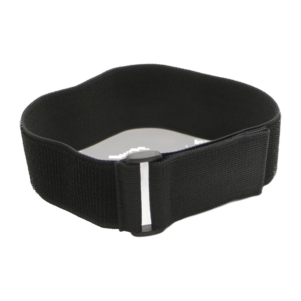 Faixa elástica com gancho, fivela reversa elástica personalizável, tiras de cabo de nylon - Preto 30cm 20mm — foto 1 (fundo branco)
