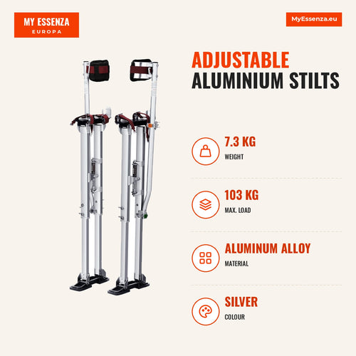 Andas alumínio 91.4-127cm ajustáveis proteção joelhos — Infografia | Infographic — dimensions
