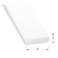 Perfil Plano PVC Branco 20x5mm-1m — foto 1