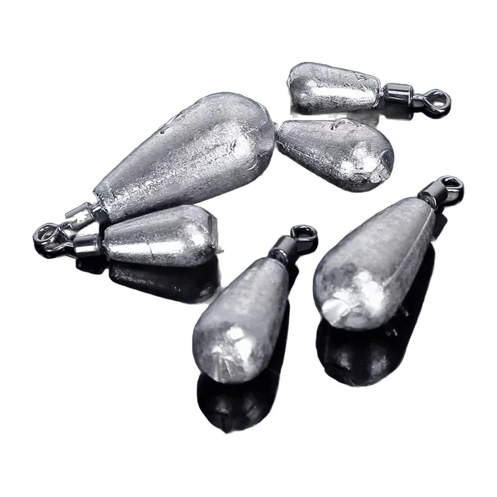 10 pçs/lote peso de pesca chumbada 3.5g 5g 7g 10g 14g 20g gota de água pesos equipamento - 7g 10 unidades — foto 1 (fundo branco)