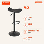 Pack 4 Bancos Cromen Black — Preto — Infografia | Infographic — dimensions