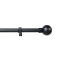 Varão Extensível 110-200cm Esfera Preto — foto 1