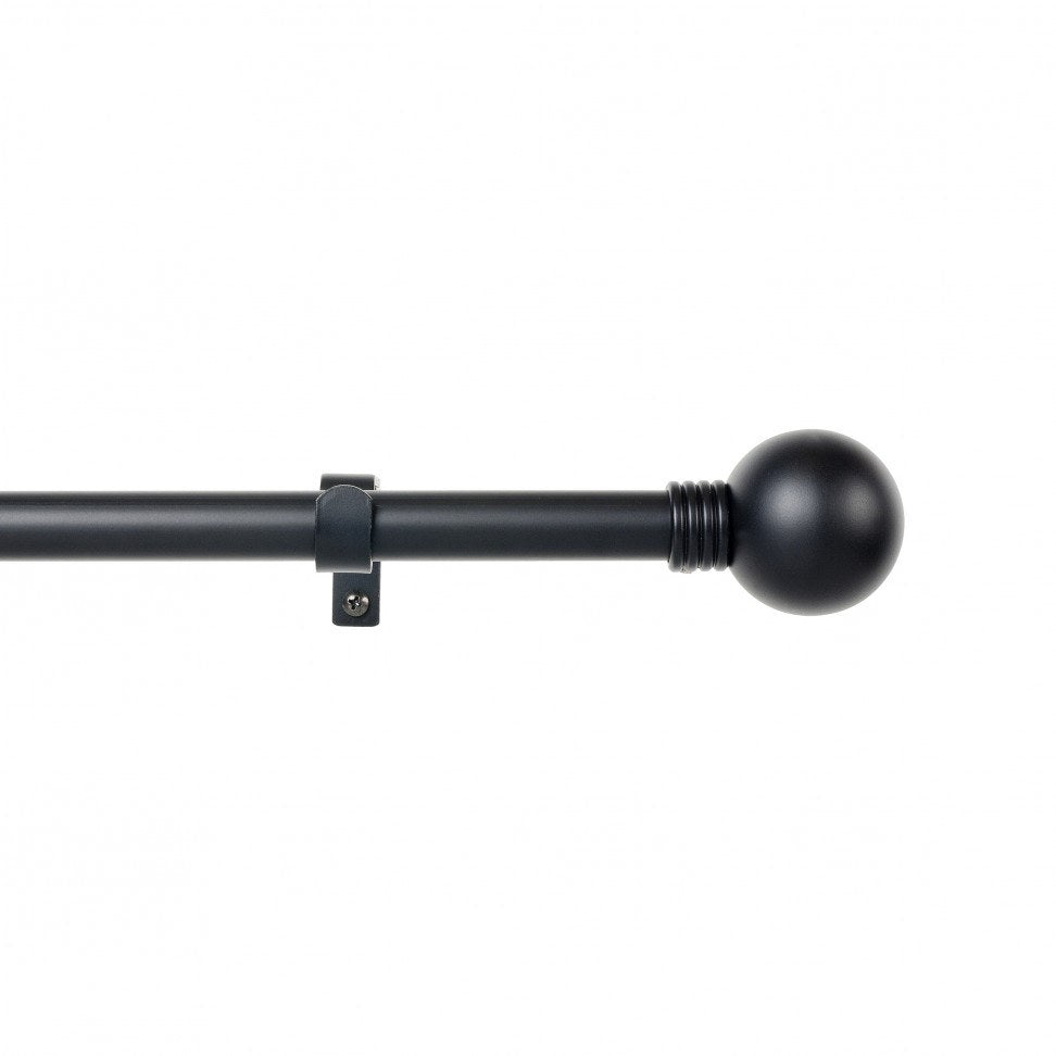 Varão Extensível 110-200cm Esfera Preto — foto 1