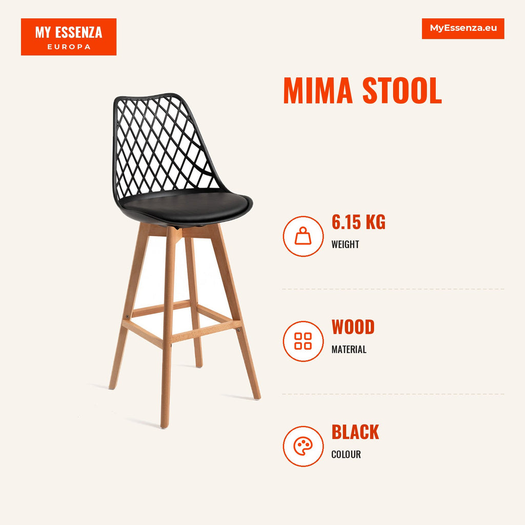 Banco Mima — Preto — Infografia | Infographic — dimensions