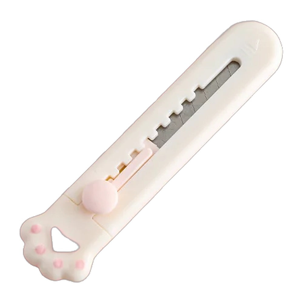Papel mini portátil pata de gato ferramenta faca bonito criativo requintado manual decoração corte papel — foto 1 (fundo branco)