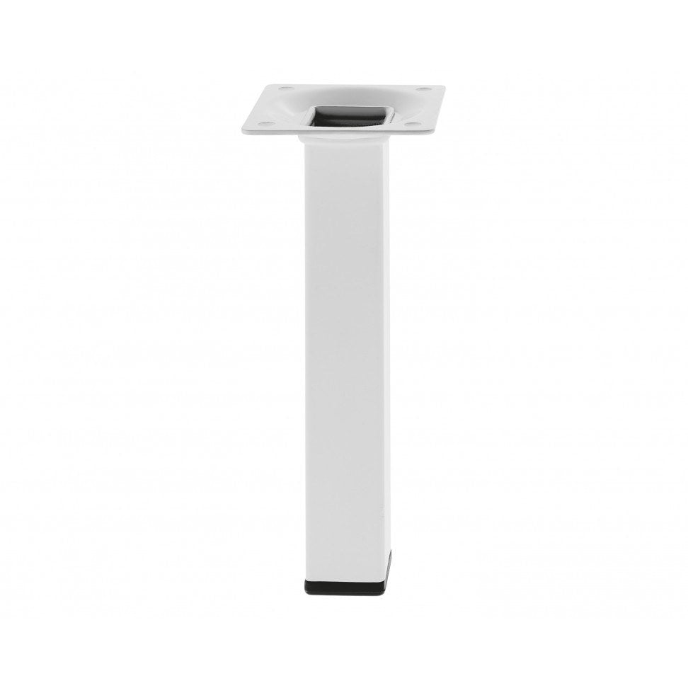 Perna de Mesa Quadrada em Aço 25x25x700mm Branco — foto 1