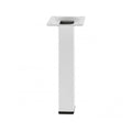 Perna de Mesa Quadrada em Aço 25x25x700mm Branco — foto 1