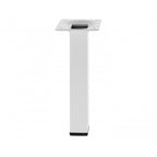 Perna de Mesa Quadrada em Aço 25x25x700mm Branco — foto 1