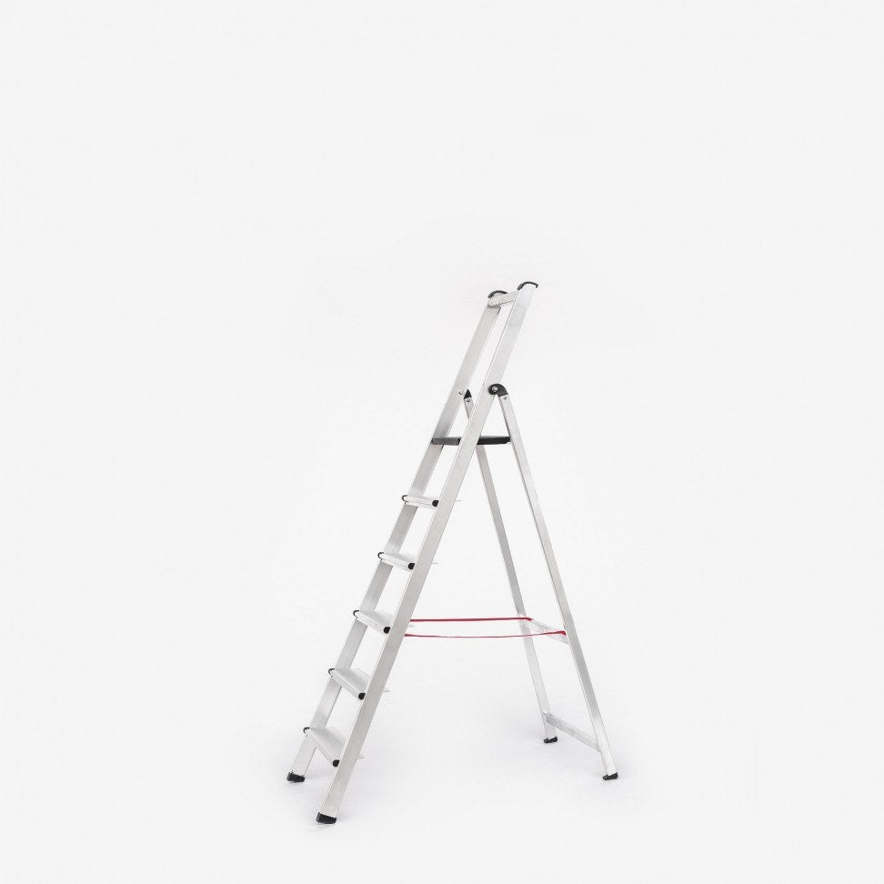 Escadote de alumínio 6 degraus, plataforma de 290 mm — foto 1
