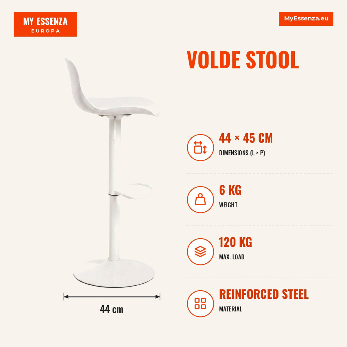 Banco Volde — Branco — Infografia | Infographic — dimensions