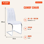Cadeira Cumby — Branco — Infografia | Infographic — dimensions