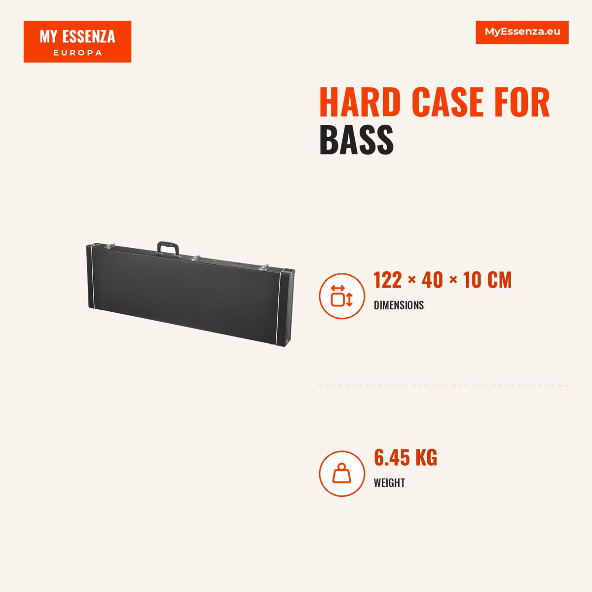 Mala rígida baixo 122 cm impermeável fechadura — Infografia | Infographic — dimensions