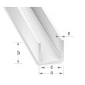 Perfil U PVC Branco 10x12x10mm-2,6m — foto 1