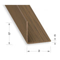 Perfil Ângulo PVC Nogueira 20x20mm-2,6m — foto 1