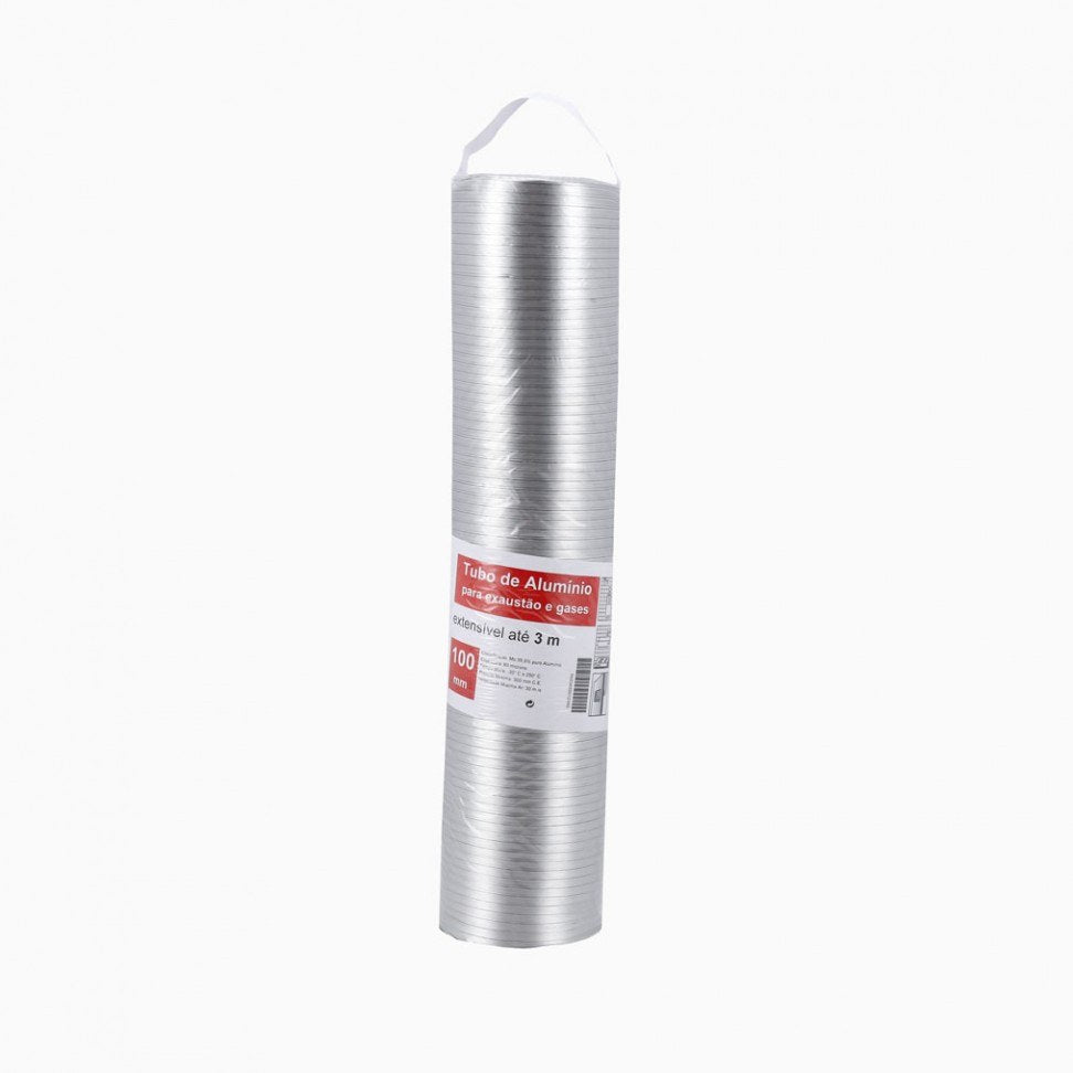 Tubo Flexivel 3m D100 Alumínio — foto 1