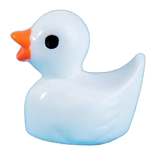 Miniaturas decorativas de pato em resina, 100 unidades — foto 1 (fundo branco)