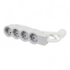 Bloco Tomadas 4x2p+T 3mt Branco/Cinza — foto 1