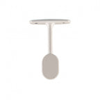 Suporte Oval Teto Branco para Roupeiro — foto 1