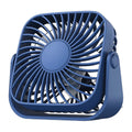 4 Polegadas USB Mini Ventilador Portátil para Acampamento - Azul — foto 1 (fundo branco)