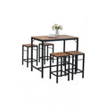 Conjunto de mesa de cozinha com 4 bancos — foto 1