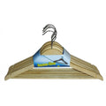 Conjunto de 6 Cabides Madeira Natural — foto 1
